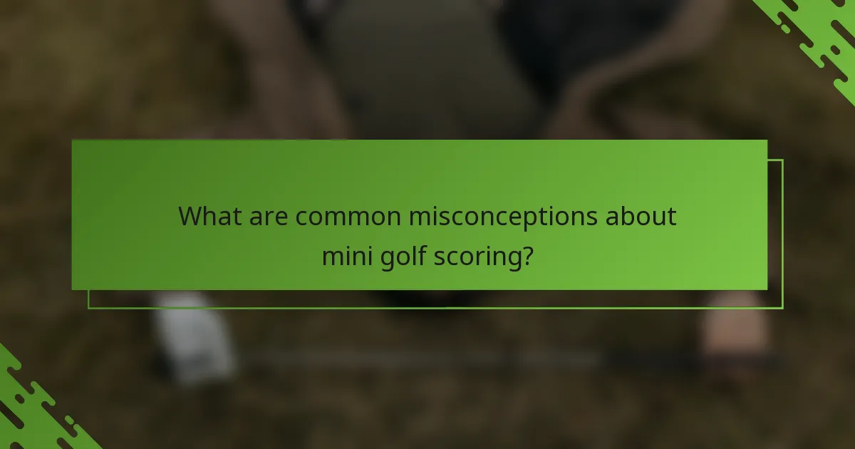 Kas ir bieži maldīgi uzskati par mini golfa rezultātu skaitīšanu?